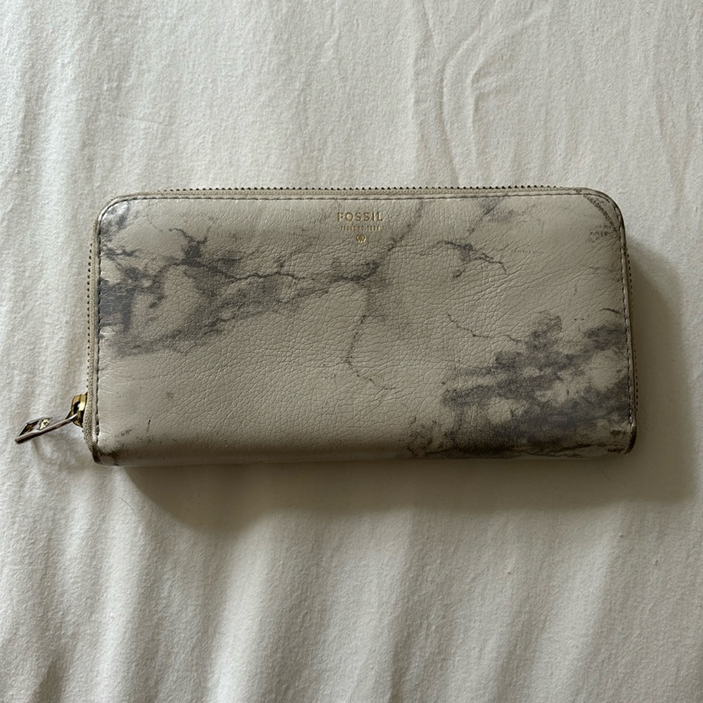 Fossil Marble Leather Wallet